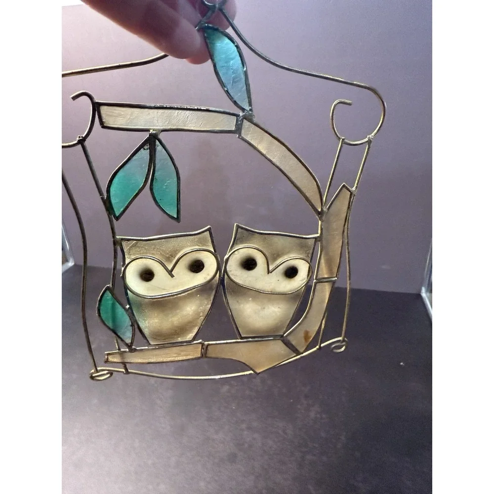 Vintage Owl‎ Suncatcher